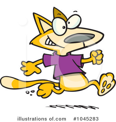 Royalty-Free (RF) Cat Clipart Illustration by toonaday - Stock Sample #1045283