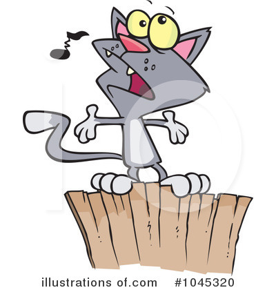 Royalty-Free (RF) Cat Clipart Illustration by toonaday - Stock Sample #1045320
