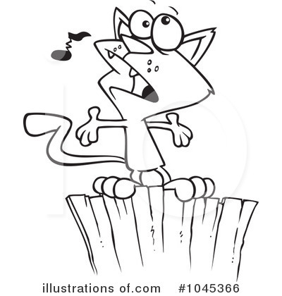 Royalty-Free (RF) Cat Clipart Illustration by toonaday - Stock Sample #1045366
