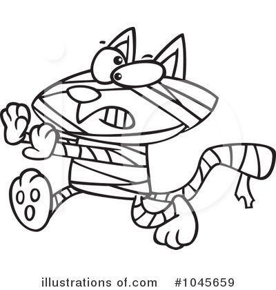 Royalty-Free (RF) Cat Clipart Illustration by toonaday - Stock Sample #1045659