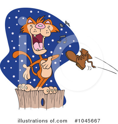 Royalty-Free (RF) Cat Clipart Illustration by toonaday - Stock Sample #1045667