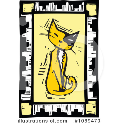 Royalty-Free (RF) Cat Clipart Illustration by xunantunich - Stock Sample #1069470