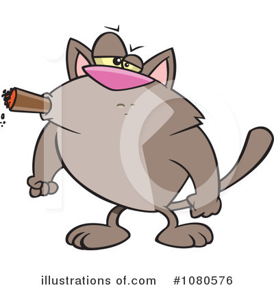 Royalty-Free (RF) Cat Clipart Illustration by toonaday - Stock Sample #1080576