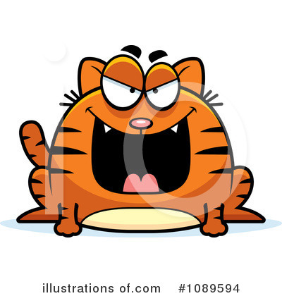 Evil Cat Clipart #1089594 by Cory Thoman