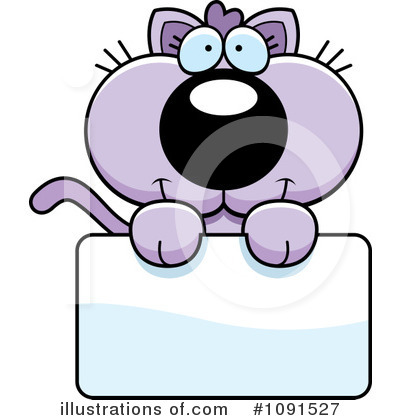 Purple Cat Clipart #1091527 by Cory Thoman