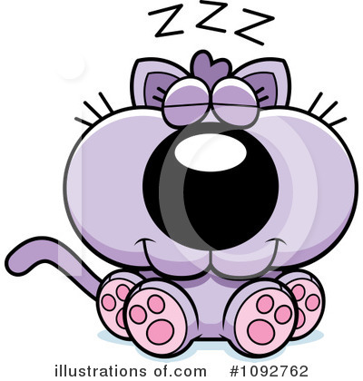 Purple Cat Clipart #1092762 by Cory Thoman