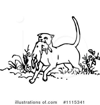 Royalty-Free (RF) Cat Clipart Illustration by Prawny Vintage - Stock Sample #1115341