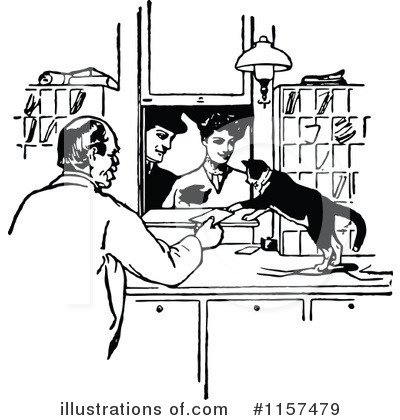 Royalty-Free (RF) Cat Clipart Illustration by Prawny Vintage - Stock Sample #1157479