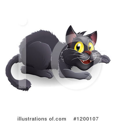 Royalty-Free (RF) Cat Clipart Illustration by AtStockIllustration - Stock Sample #1200107