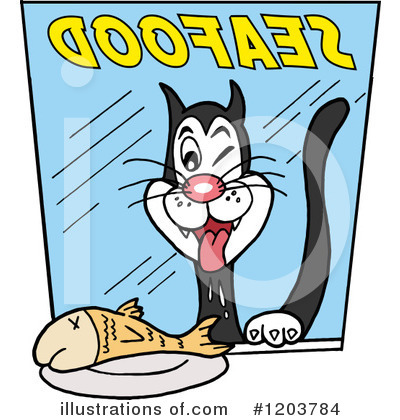 Cat Clipart #1203784 by LaffToon