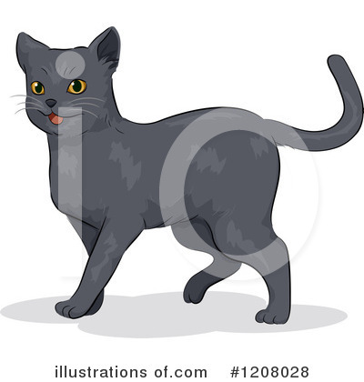 Royalty-Free (RF) Cat Clipart Illustration by BNP Design Studio - Stock Sample #1208028