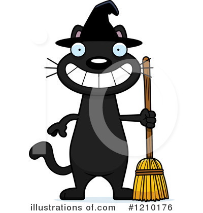 Witch Cat Clipart #1210176 by Cory Thoman