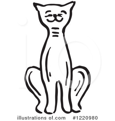 Royalty-Free (RF) Cat Clipart Illustration by Picsburg - Stock Sample #1220980