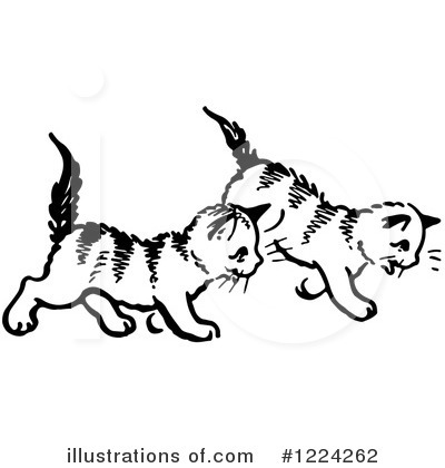 Royalty-Free (RF) Cat Clipart Illustration by Picsburg - Stock Sample #1224262