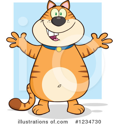Royalty-Free (RF) Cat Clipart Illustration by Hit Toon - Stock Sample #1234730