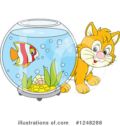 Royalty-Free (RF) Cat Clipart Illustration by Alex Bannykh - Stock Sample #1248288