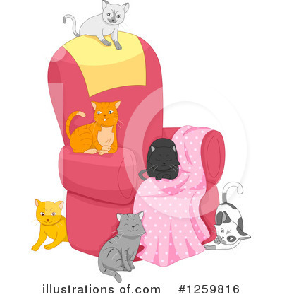 Royalty-Free (RF) Cat Clipart Illustration by BNP Design Studio - Stock Sample #1259816