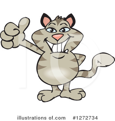 Cat Clipart #1272734 by Dennis Holmes Designs