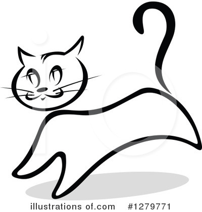 Royalty-Free (RF) Cat Clipart Illustration by Vector Tradition SM - Stock Sample #1279771