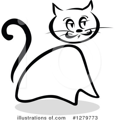 Royalty-Free (RF) Cat Clipart Illustration by Vector Tradition SM - Stock Sample #1279773