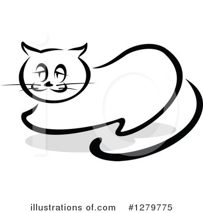 Royalty-Free (RF) Cat Clipart Illustration by Vector Tradition SM - Stock Sample #1279775