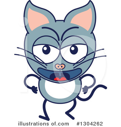Royalty-Free (RF) Cat Clipart Illustration by Zooco - Stock Sample #1304262