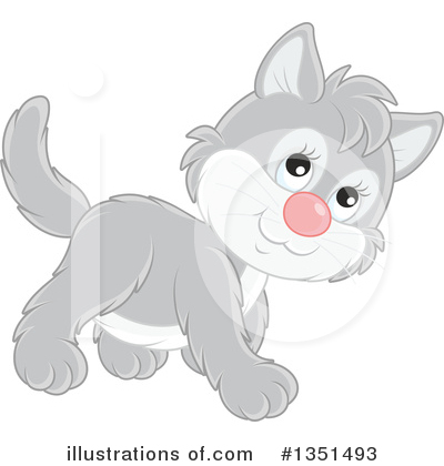 Royalty-Free (RF) Cat Clipart Illustration by Alex Bannykh - Stock Sample #1351493