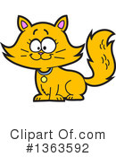 Cat Clipart #1363592 by Clip Art Mascots