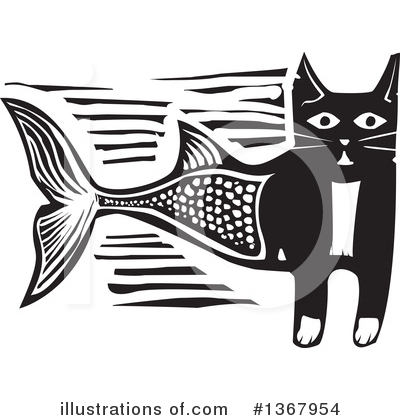 Royalty-Free (RF) Cat Clipart Illustration by xunantunich - Stock Sample #1367954