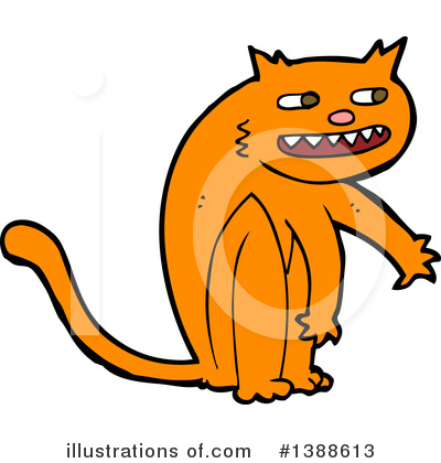 Royalty-Free (RF) Cat Clipart Illustration by lineartestpilot - Stock Sample #1388613