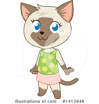 Royalty-Free (RF) Cat Clipart Illustration by Rosie Piter - Stock Sample #1413946