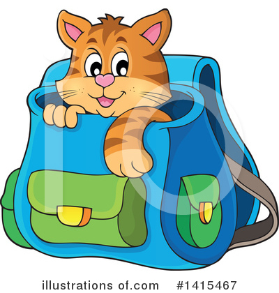 School Bag Clipart #1415467 by visekart