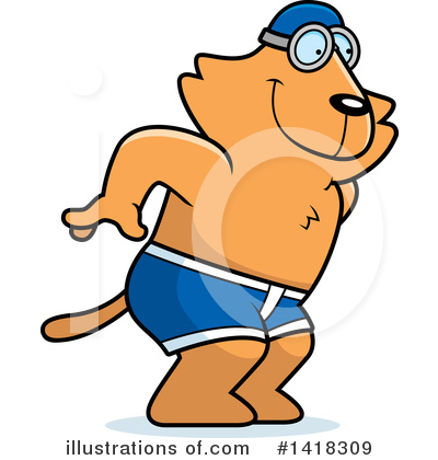 Swimmer Clipart #1418309 by Cory Thoman