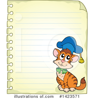 Royalty-Free (RF) Cat Clipart Illustration by visekart - Stock Sample #1423571