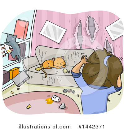 Royalty-Free (RF) Cat Clipart Illustration by BNP Design Studio - Stock Sample #1442371