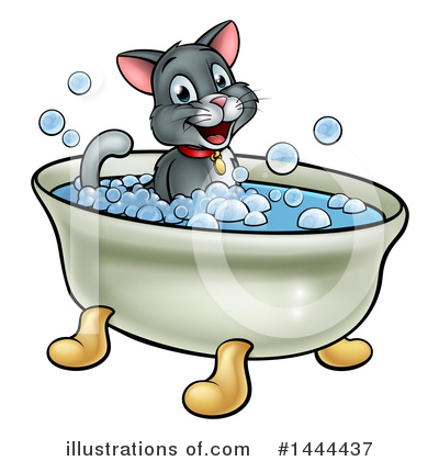 Royalty-Free (RF) Cat Clipart Illustration by AtStockIllustration - Stock Sample #1444437