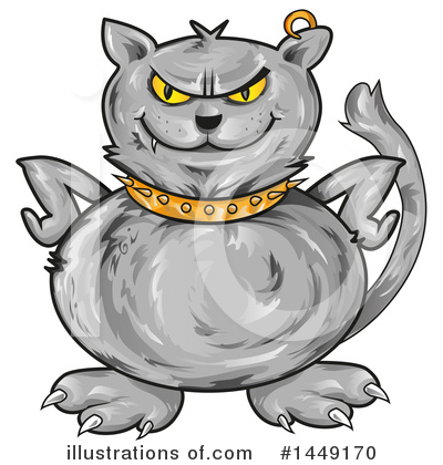 Royalty-Free (RF) Cat Clipart Illustration by Domenico Condello - Stock Sample #1449170