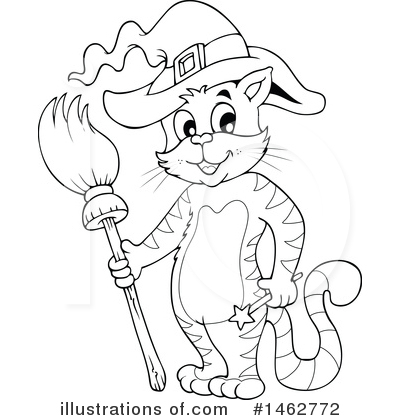 Royalty-Free (RF) Cat Clipart Illustration by visekart - Stock Sample #1462772