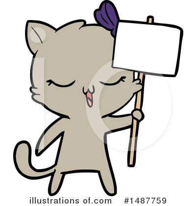 Royalty-Free (RF) Cat Clipart Illustration by lineartestpilot - Stock Sample #1487759