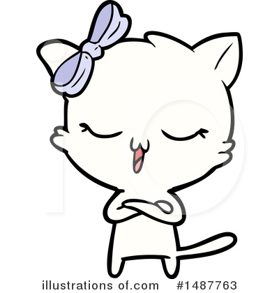 Royalty-Free (RF) Cat Clipart Illustration by lineartestpilot - Stock Sample #1487763