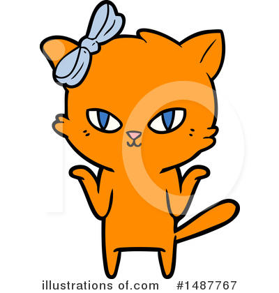 Royalty-Free (RF) Cat Clipart Illustration by lineartestpilot - Stock Sample #1487767