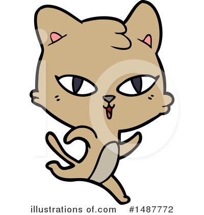 Royalty-Free (RF) Cat Clipart Illustration by lineartestpilot - Stock Sample #1487772