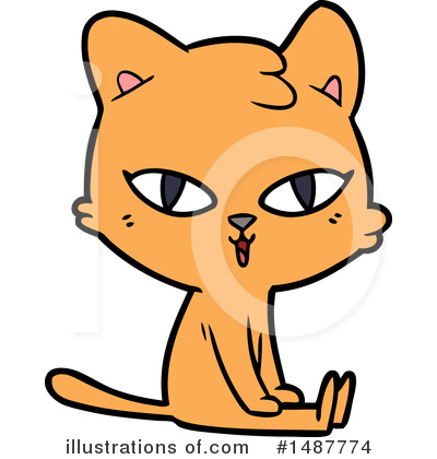 Royalty-Free (RF) Cat Clipart Illustration by lineartestpilot - Stock Sample #1487774