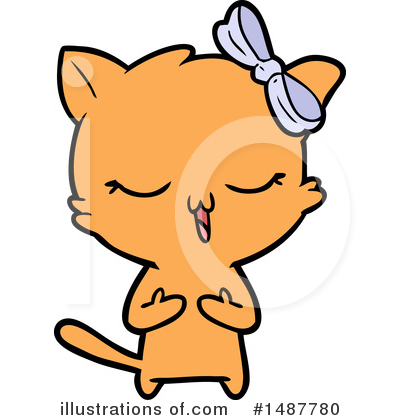 Royalty-Free (RF) Cat Clipart Illustration by lineartestpilot - Stock Sample #1487780