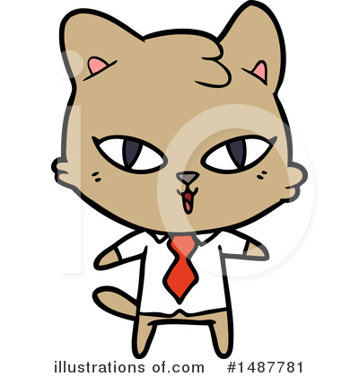 Royalty-Free (RF) Cat Clipart Illustration by lineartestpilot - Stock Sample #1487781