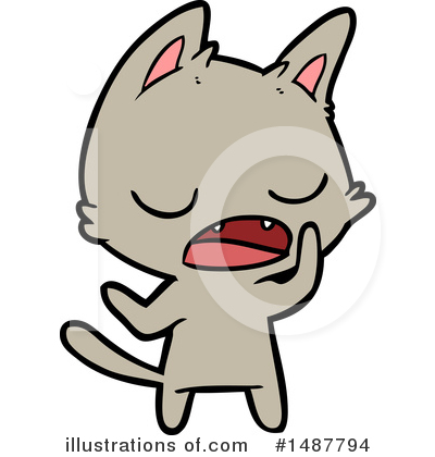 Royalty-Free (RF) Cat Clipart Illustration by lineartestpilot - Stock Sample #1487794