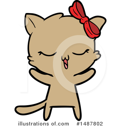 Royalty-Free (RF) Cat Clipart Illustration by lineartestpilot - Stock Sample #1487802