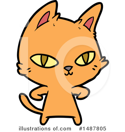 Royalty-Free (RF) Cat Clipart Illustration by lineartestpilot - Stock Sample #1487805