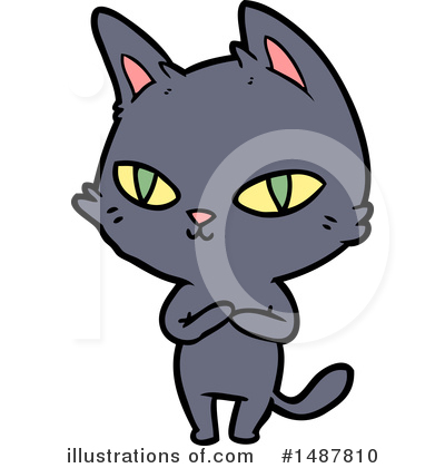 Royalty-Free (RF) Cat Clipart Illustration by lineartestpilot - Stock Sample #1487810