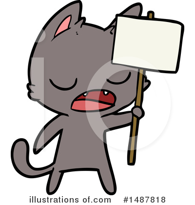 Royalty-Free (RF) Cat Clipart Illustration by lineartestpilot - Stock Sample #1487818